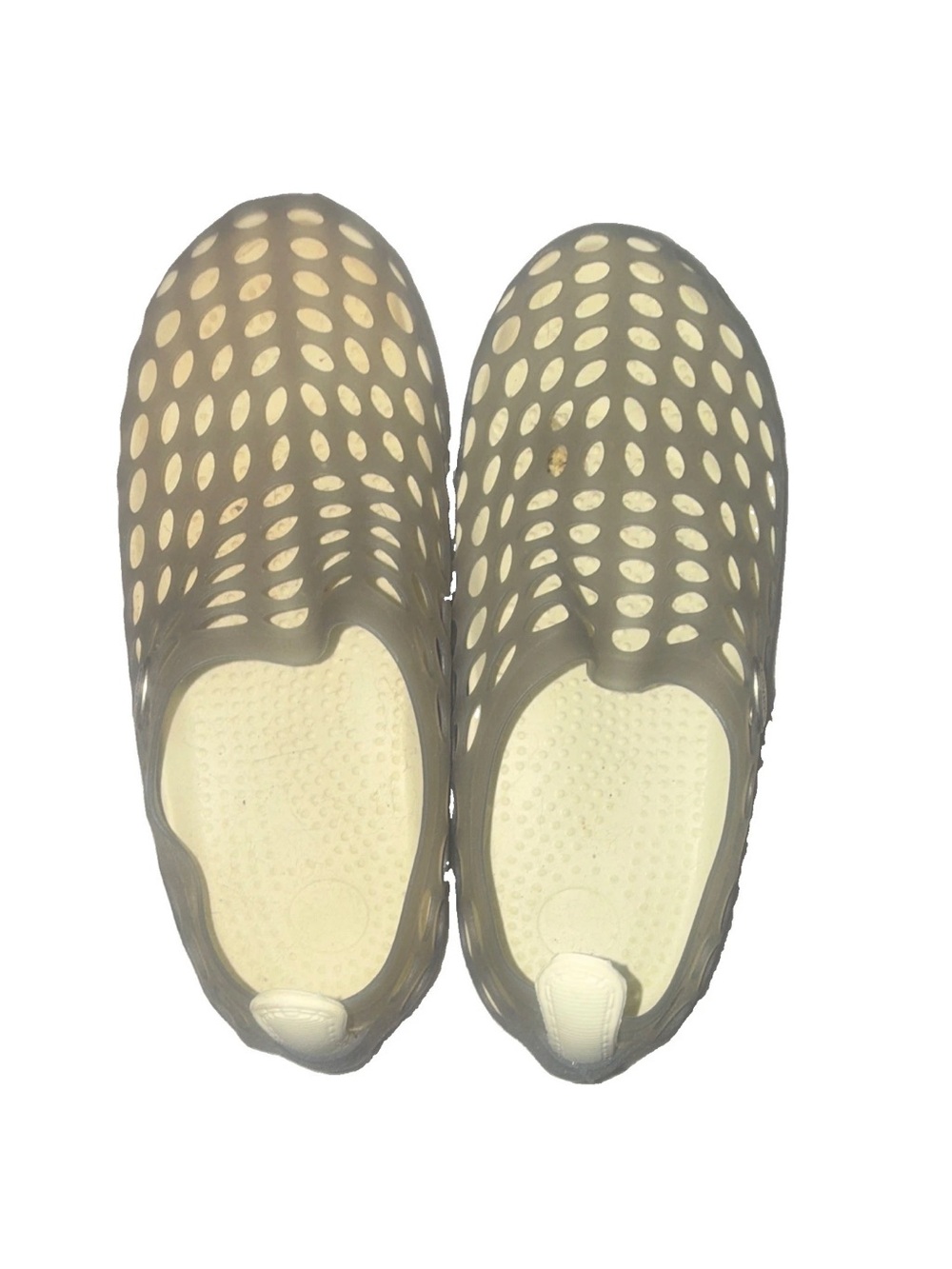 Seven7 Gray and Cream Slip-On Athletic Clogs